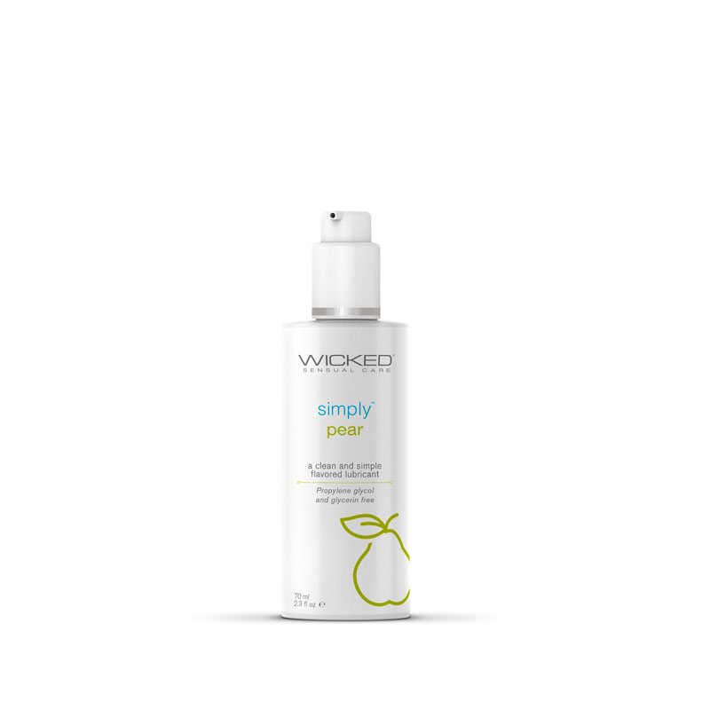 Wicked Simply Flavoured Lubricant - Aqua Pear 70 ml