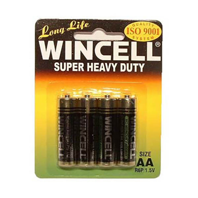 Wincell Super Heavy Duty Batteries - AA 4 Pack