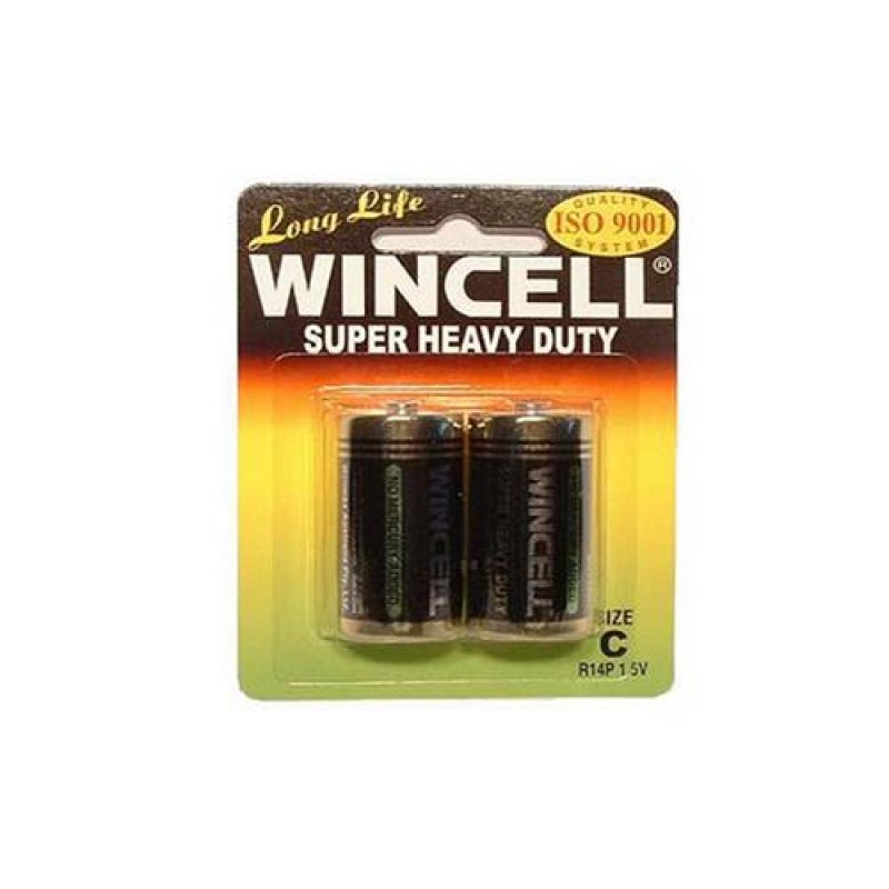 Wincell C Super Heavy Duty Batteries - 2 Pack