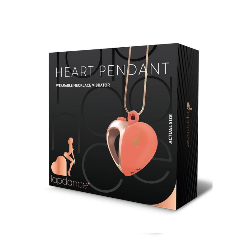 Lapdance Heart Pendant Wearable Necklace Vibrator