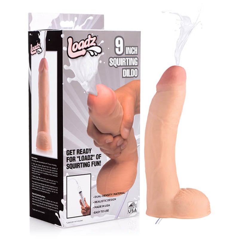 Loadz 9'' Realistic Dual Density Ejaculating dildo