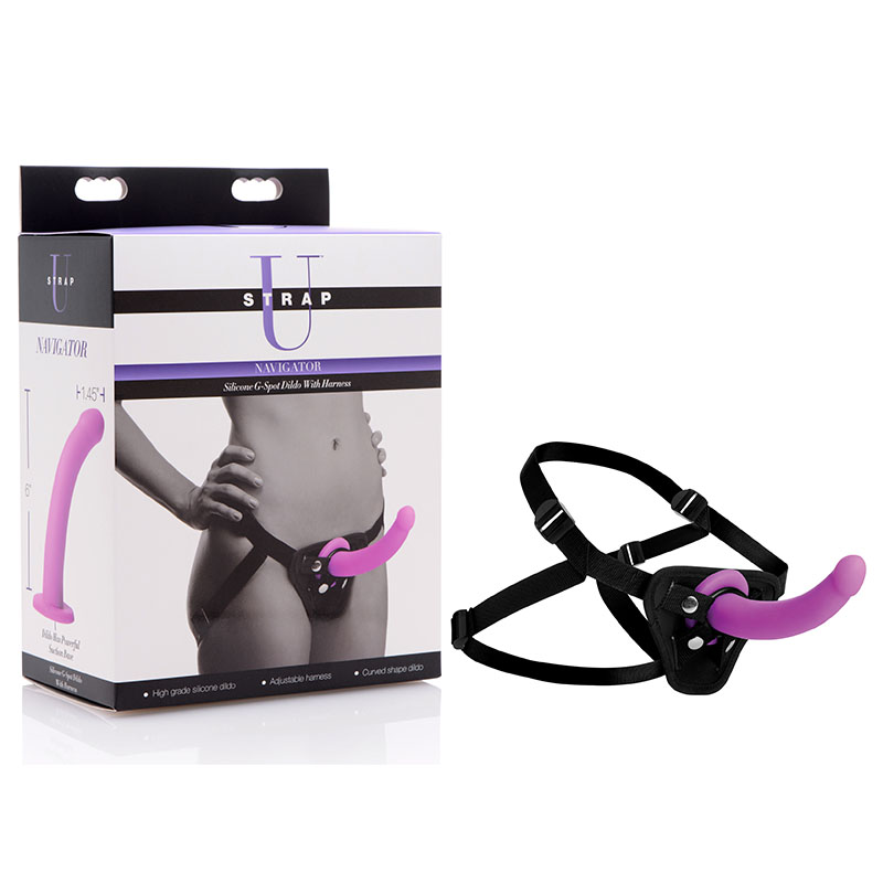 Strap-U Navigator G-Spot Dildo and Harness