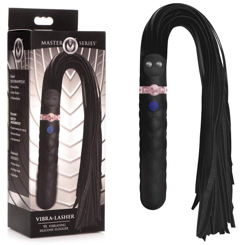 Master Series Vibra-Lasher 9X Vibrating Silicone Dildo