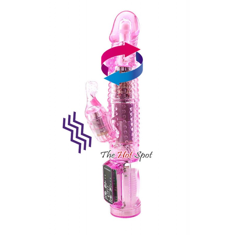 Rotating G-Spot Jack Rabbit - Pink