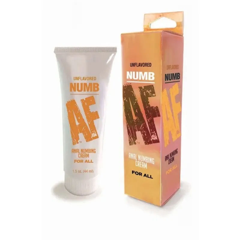 a bottle of numb AF cream