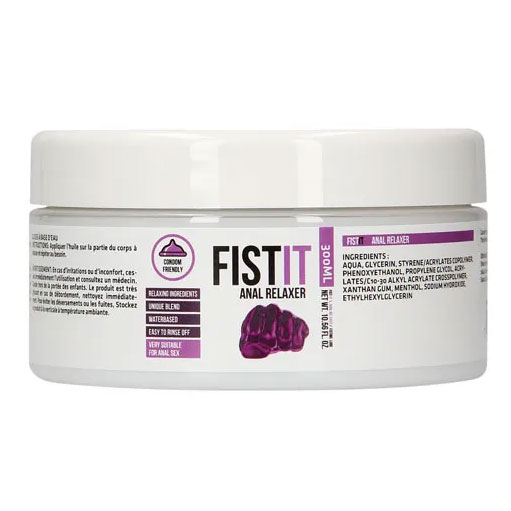 a tube of Fistit anal relaxer