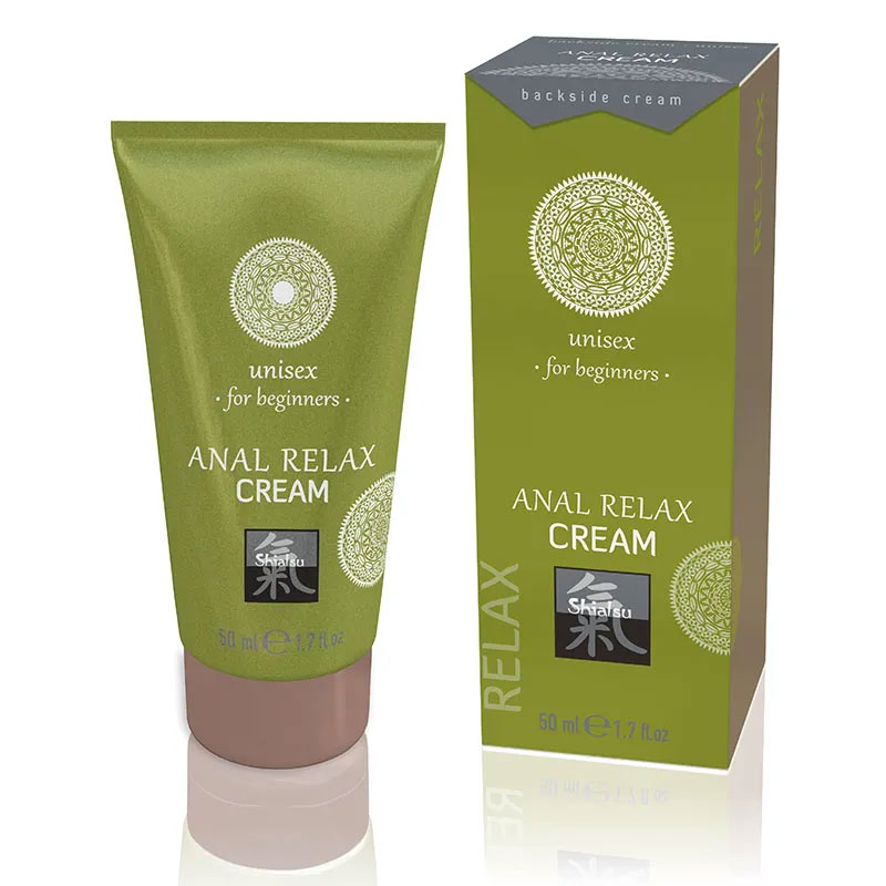 a tube of shiatsu beginner anal relax cream