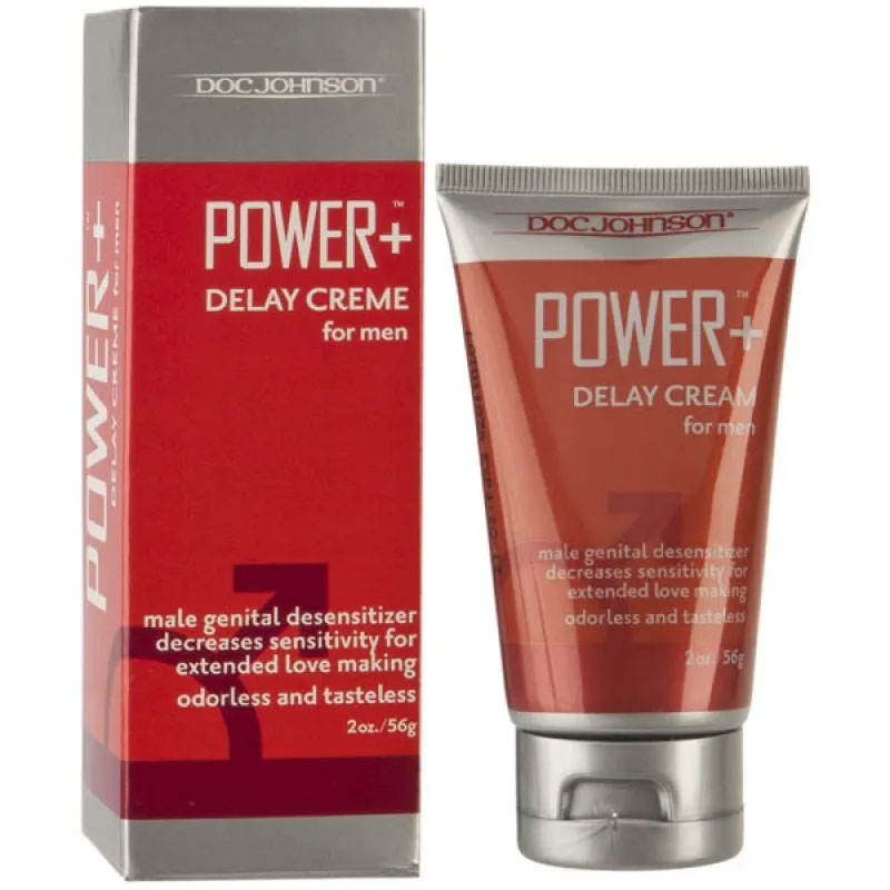 a bottle of power plus delay cream for men