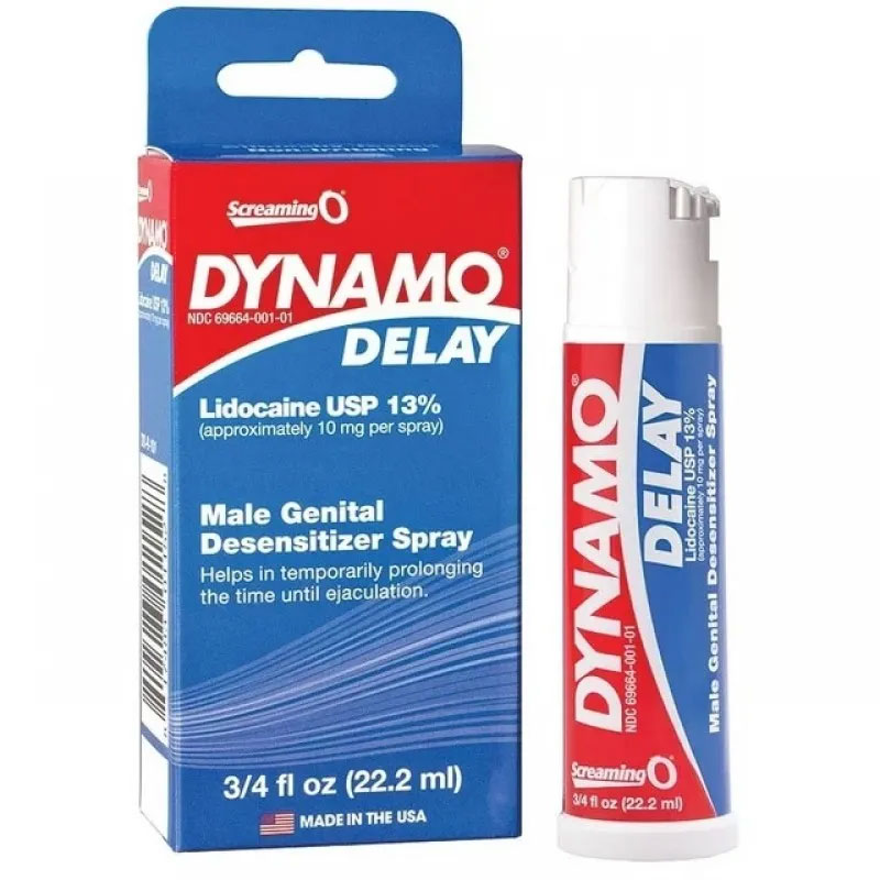 a bottle of dynamo delay spray